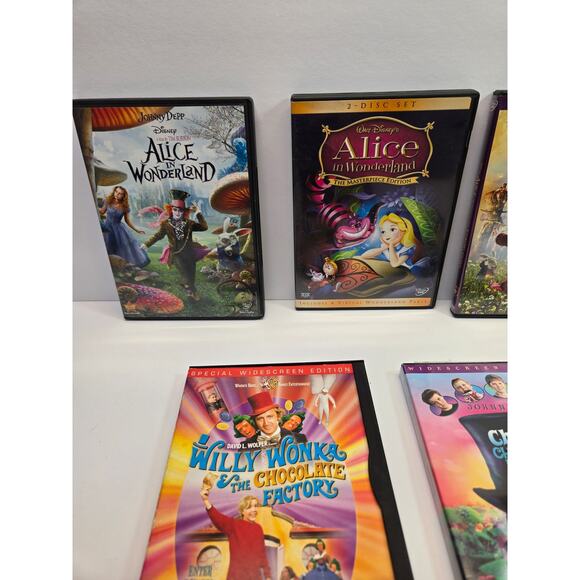 Johnny Depp Bundle 6 Movies Alice in Wonderland |Willy Wonka | Finding Neverland - Picture 2 of 6